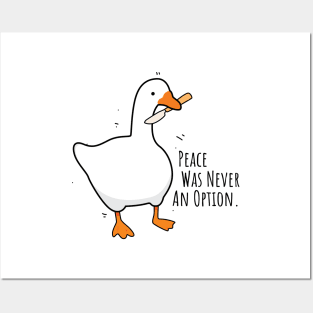 Peace Was Never An Option Posters and Art